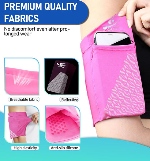 HiRui Universal Sports Armband, Cell Phone Armband Sleeves for Exercise, Compatible with iPhone and Samsung Galaxy