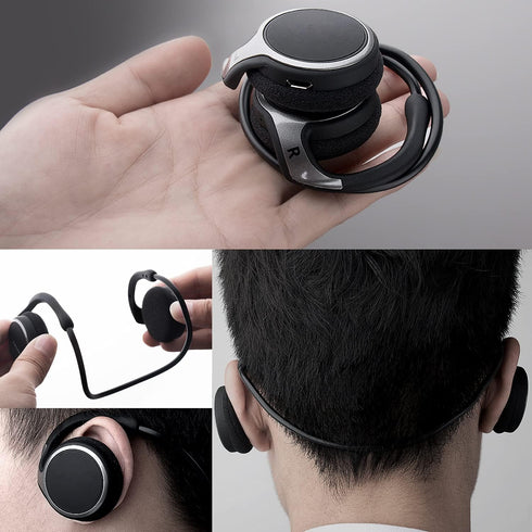 Small Bluetooth Headphones - Wireless Sports Headset with Built-in Microphone, Crystal-Clear Sound, 12-Hour Battery