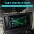 2009-2013 NuIth Double DIN Radio Installation Dash Kit W/Radio Wire Harness for Toyota Corolla, Aftermarket Radio Dash