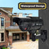 F FINDERS&CO Solar Powered Fake Security Camera, Bullet Dummy Surveillance System with Flashing Lights