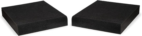 Fluance High Density Acoustic Foam Isolation Pads for Bookshelf Speakers, 8.5" x 6.35", Vibration Damping - Pair