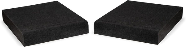 Fluance High Density Acoustic Foam Isolation Pads for Bookshelf Speakers, 8.5" x 6.35", Vibration Damping - Pair