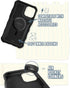 Smartish iPhone 13 Pro Protective Magnetic Case - Gripzilla Compatible with MagSafe, Rugged Heavy Duty Cover