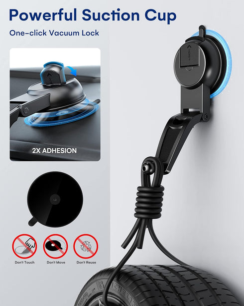 ZEEHOO DUOXX Wireless Car Charger, Dual Coils 15W Fast Charging Auto-Clamping Car Mount for iPhone 15 14 13 12