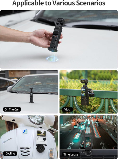 Pocket 3 Strong Magnetic Base Camera Stand Mount for DJI Osmo Pocket 3/2, Insta360 ONE X3/2, FIMI Palm 2/1