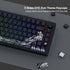 XVX Shine Through Keycaps, PBT Dye Sub Keycap Set, 131 Keys Cherry Profile Custom Keycaps for Mechanical Keyboards