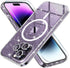 Choiche Magnetic Case for iPhone 14 Pro Max, Women Clear Glitter Bling Case, Compatible MagSafe