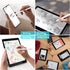 Active Stylus Pen, Rechargeable Stylus for iOS & Android Touchscreens, Dual Touch Screen Pencil, 16.5CM, White