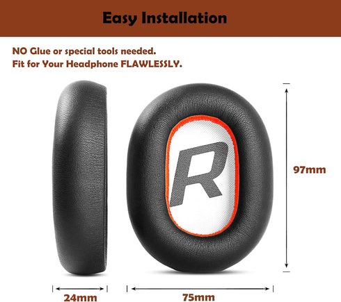 Supreme Comfort Replacement Ear Cushions for Plantronics Voyager 8200 UC/Backbeat Pro2 Bluetooth Headphones