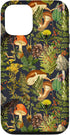iPhone 12/12 Pro Case - Mushroom Woodland Scene with Elderberries Fungi Nature Shrooms