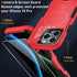 iPhone 15 Pro Case Cover (Red) with MagSafe, MIL-Grade Drop Tested, Tempered Glass Screen Protector & Camera Lens.