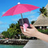 Adjustable Universal Cell Phone Umbrella Stand, Anti-Glare Cover Sun Shield, Outdoor Phone Sunshade Holder (Pink)