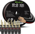 GearIT 12 Gauge Speaker Wire, 100 Feet with 6 Pairs Banana Plugs, Pro Series 12 AWG Speaker Cable - Black