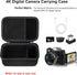4K Digital Camera Carrying Case for Femivo/VETEK/IWEUKJLO 4K 48MP Vlogging Camera, Travel Compact Storage Cover