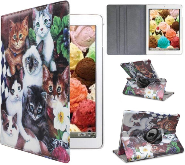 Case for iPad Pro 9.7 inch (2016), Model A1475 A1674/A1673, 360 Degree Rotating Smart Cover