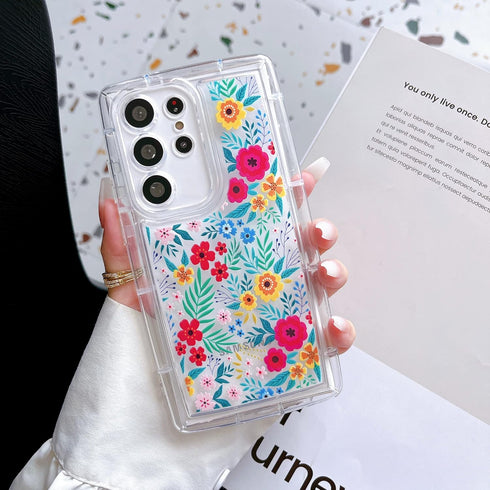 Jmltech Galaxy S23 Ultra Case - Cute Floral Soft Silicone, Slim & Flexible Protective Phone Case for Women & Girls.