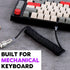 EPOMAKER Mix 1.8m Coiled Keyboard Cable, USB C to USB A TPU Cable for Mechanical Gaming Keyboard (Black)