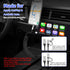 USB to USB-C and Lightning Cable 2 in 1 Coiled Cable, MFi & 3A Fast Charge & Data Sync for iPhone/Android