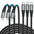 Dasku 10ft USB C to Lightning Cable 3-Pack, MFi Certified Fast Charger for iPhone 14, 13, 12, 11, iPad & More.