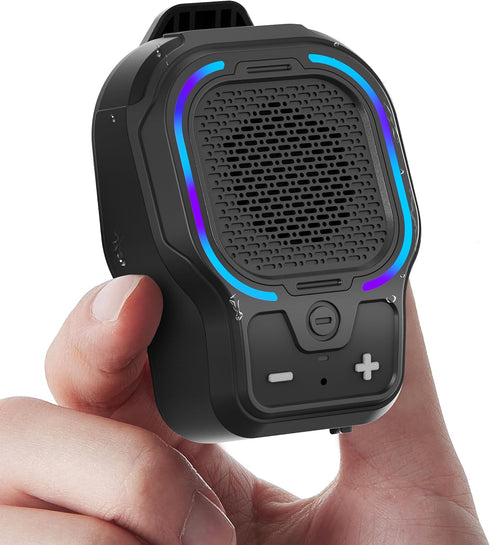 buwy Wearable Bluetooth Speaker, Magnetic Clip-on Wireless Portable Speaker with 3 Light Modes,