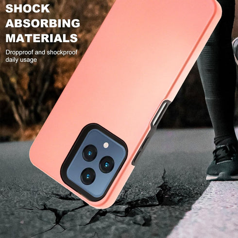 Ailiber Phone Case for Boost Celero 5G, Revvl 6 5G with Screen Protector, Dual Layer Shock-Absorbing TPU Bumper Cover