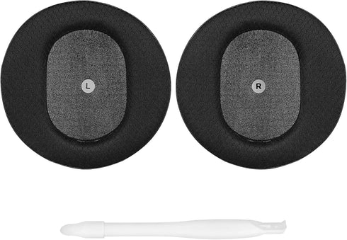 Geekria Sport Cooling Gel Replacement Ear Pads for Audeze Maxwell Wireless Headphones, Black Mesh Fabric Ear Cushions
