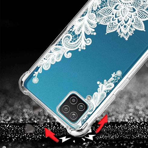 (3 Pack) Galaxy A12 5G Case - Shock-Absorption Anti-Scratch Crystal Clear Soft TPU Slim Bumper Protective Cover for