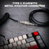 EPOMAKER Mix 1.8m Coiled Keyboard Cable, USB C to USB A TPU Cable for Mechanical Gaming Keyboard (Black)