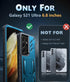 FNTCASE for Samsung Galaxy S21-Ultra Case: Military Grade Rugged Cell Phone Cover with Kickstand | Shockproof TPU Protection Bumper Matte Textured Design for Samsung S21 Ultra Cases 6.8 inches(Blue)