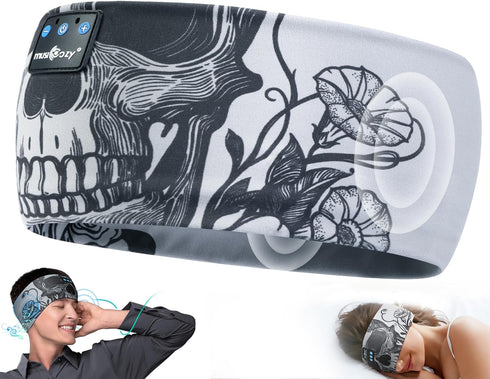 Sleep Headphones Bluetooth Headband, Wireless Music Sport Headbands, Built-in Thin Speakers for Sleeping Yoga