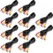 Spofit 3RCA Cable 10Pack 6ft Audio Video Composite 3-Male to 3-Male DVD Cable
