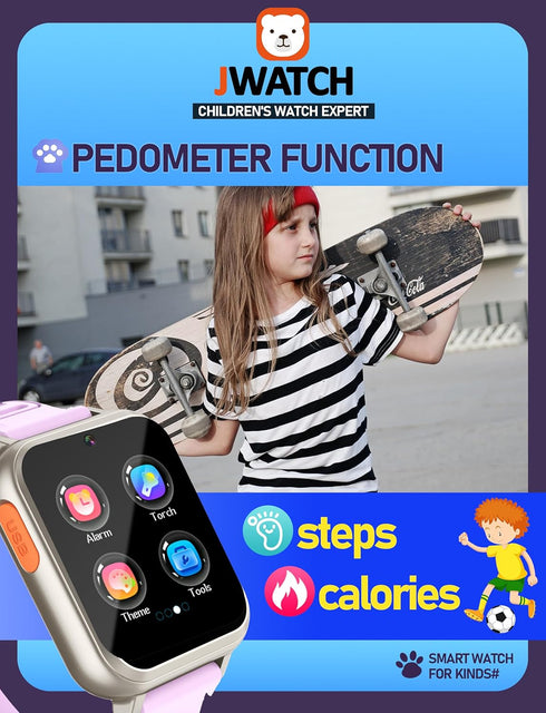Kids Smart Watch for Boys Girls - 6-12 with Pedometer, Audio Book, Camera, Music Player - Birthday Present Christmas,