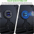 10L0L Golf Cart Quick Charge QC 3.0 Dual USB Charger Socket, 12V-24V USB Outlet for Yamaha EZGO Club Car