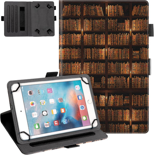 Dteck Universal Case (9.6" to 10.5") - Fold Stand Leather Flip Case for