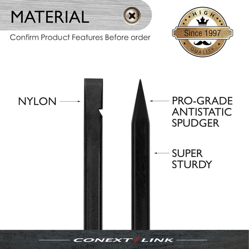 Conext Link 5X Nylon Plastic Spudger Stick Pry Opening Repair Tools for iPhone, iPad, Laptops