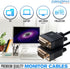 Cables Direct Online 10FT SVGA Monitor Cable - Male to Male VGA to VGA 1080P for PC, Projector, Laptop, TV
