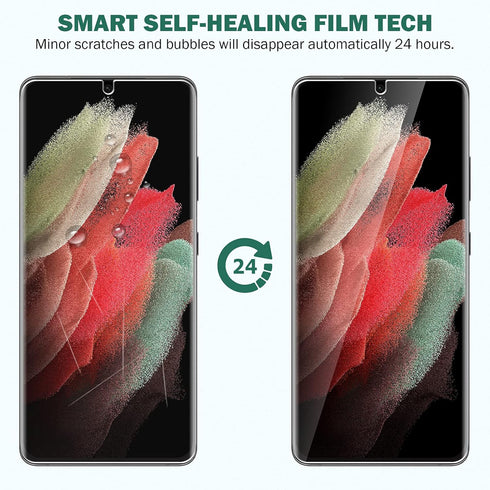 Samsung Galaxy S21 Ultra Screen Protector - EGV 3 Pack, 6.8-inch HD Clear Film, Fingerprint Support, Bubble Free, Model
