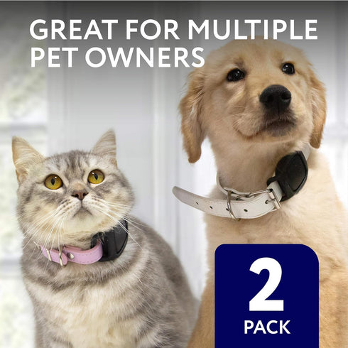 Impresa 2-Pack Waterproof Silicone Dog Collar Tracker Case, Black, Compatible with Eufy & Petloc8 GPS
