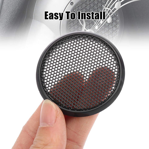 X AUTOHAUX 2pcs 1.5" Black Audio Speaker Cover Mesh, Subwoofer Grill Horn Guard Protector