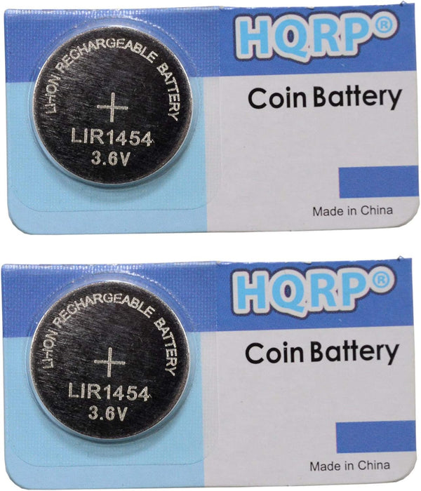 HQRP 2-Pack Battery Compatible with Varta LIR1454, Bose Soundport Free, B&O Beoplay E8, Samsung Gear