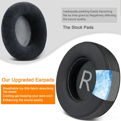 SOULWIT Professional Replacement Earpads for AKG K701, K702, Q701, Q702, K601, K612, K712 Headphones, High-Density