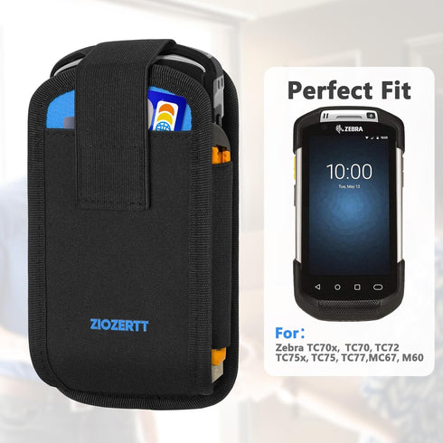 ZIOZERTT 2 Packs TC77, TC70,TC70x,TC72,TC75x,TC75,MC67,M60,Handheld Scanner Holster Compatible with Zebra Barcode