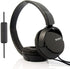 SONY Over Ear Extra Bass Headphones with Mic for iPhone, Samsung Galaxy, MP3 Players - Portable, 3.5mm Jack (Black)