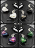 FEDAI DX2 Melody Wired Earbuds IEM HiFi Bass, Dynamic Dual Driver Sport Earphone with TPE Cable for Musicians (Purple