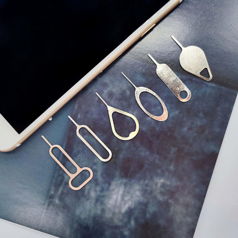 Medsuo 6pcs SIM Card Removal Tool Card Tray Eject Pins Needle Opener Ejector Needle Pin Remover for Smart Phones