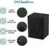 Two Black Heavy Duty 600D Outdoor Sonos Speaker Covers, Protection for Sonos Play:1, One & SL Speakers