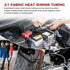 BuyUneed 2:1 (1/2" 30ft) Braided Sleeving Shrinkable Fabric Heat Shrink Tubing- Abrasion Protection Flexibility Wiring