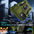 DEERLAMN iPhone 12/12 Pro Case - Olive Green, Military Grade Shockproof, Slide Camera Cover & 2 Screen Protectors.