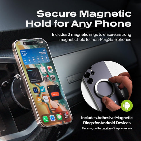 Statik HyperMount Vacuum Phone Mount - Magnetic Phone Holder, Vacuum Seal Car Phone Mount, Use It on Smooth Surfaces