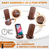 TESLYAR Wood Cell Phone Stand Elegant Phone Holder for Nightstand & Desk | Portable Office Gift for Men, Dad & Husband